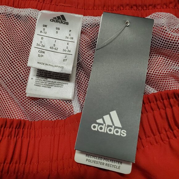 Adidas Scarlet Red Grey Stripes Track Pants Soccer Football Firebird - Picture 12 of 16